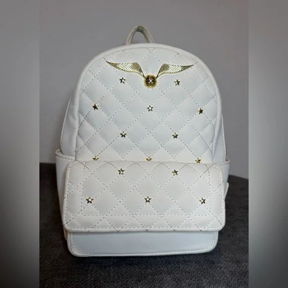 Loungefly Harry Potter Golden Snitch Quilted Mini Backpack - Picture 2 of 11